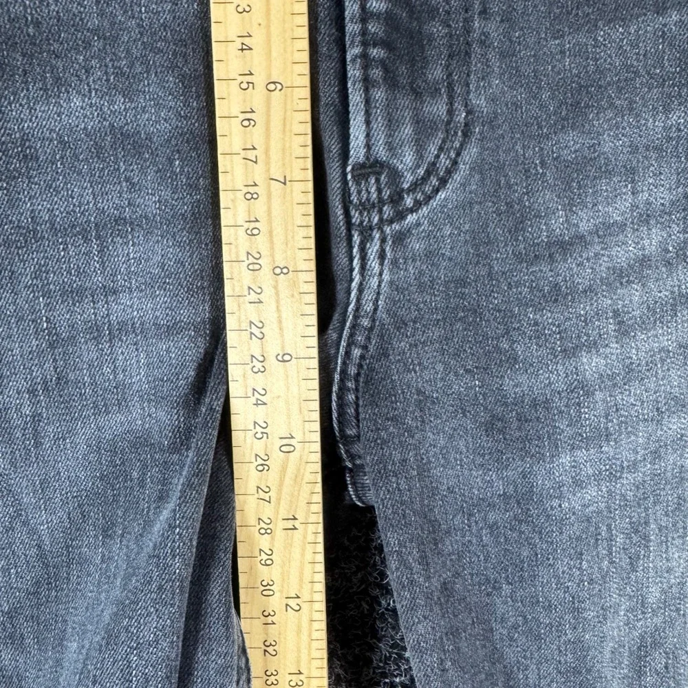 Reformation High & Skinny Crop Jeans Avalon Wash Black Denim Size 25 LY842